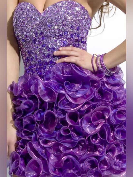 Party Time Formals Dresses & Skirts - NEW Party Time Purple Cocktail Dress NWOT women’s size 2
